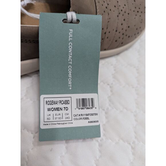 🥿 Revitalign Ridgeway Picasso Comfort Slip-On Shoes Fossil | Size 7D | NWT - Picture 14 of 14